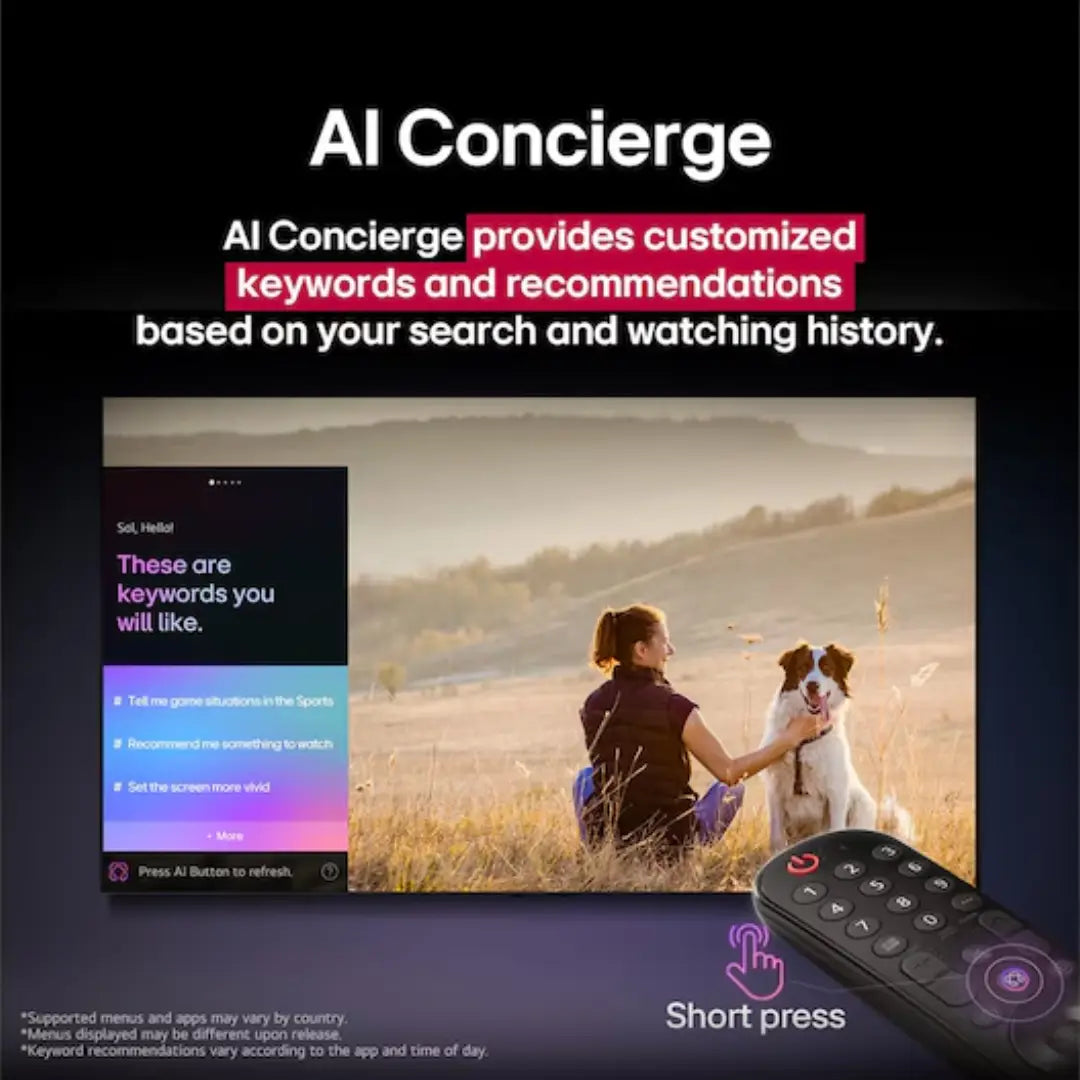 LG UA84 UHD 4k 55″ AI Smart TV